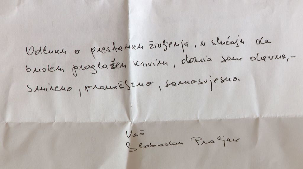 Pismo koje je obitelji napisao Slobodan Praljak (Foto: Dnevnik.hr) - 3