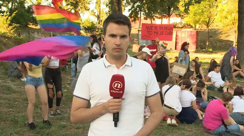 Šime Vičević uživo iz Splita o splitskom Prideu (Foto: Dnevnik Nove TV)
