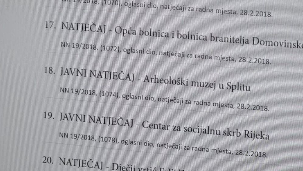 Stranačka zapošljavanja u javnoj upravi (Foto: screenshot/Informer) - 3