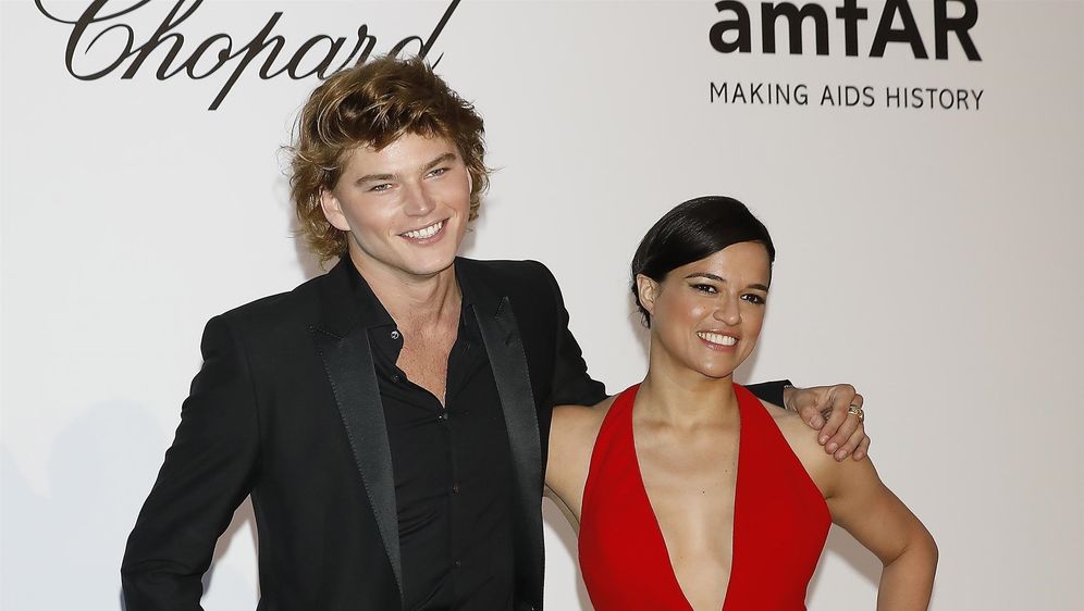 Michelle Rodriguez Jordan Barrett (Foto: Getty) (Foto: ) Michelle Rodriguez Jordan Barrett (Foto: Getty)