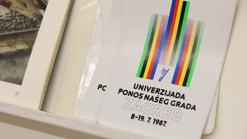 Igor Novaković, autor izložbe 30 godina Univerzijade \'87 (foto: Anamaria Batur)