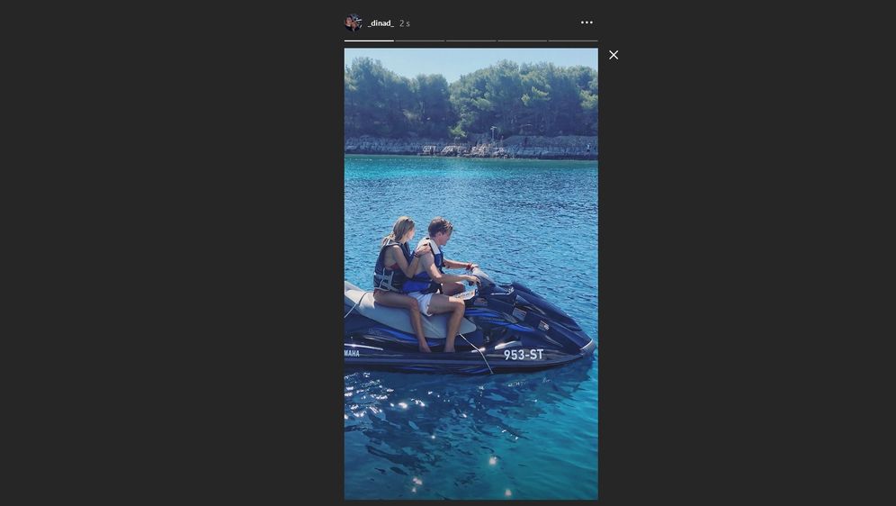 Tin Jedvaj, Dina Dragija (FOTO: Instagram) (Foto: ) Tin Jedvaj, Dina Dragija (FOTO: Instagram)