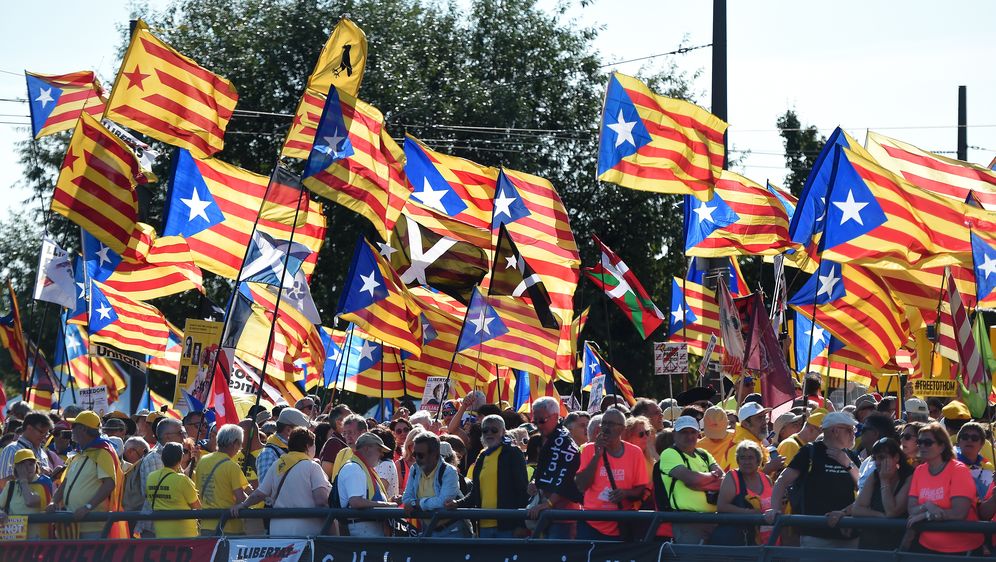 Katalonski prosvjednici u Strasbourgu (Foto: AFP)