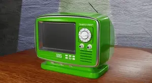 Starinski zeleni televizor