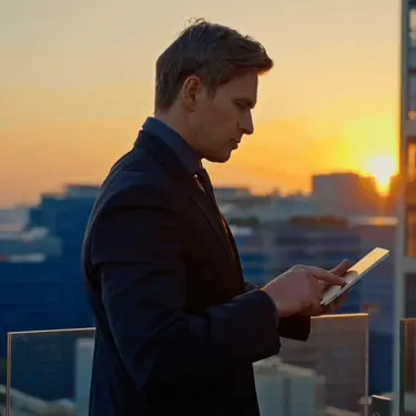 Muškarac na mobitelu koji razmišlja