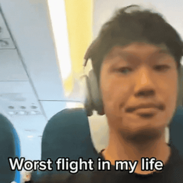 TikToker Paul Lee na neugodnom letu