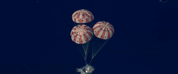 Posada Oriona se uspšješno vratila na Zemlju