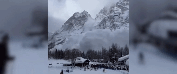 Lavina na skijalištu u Italiji