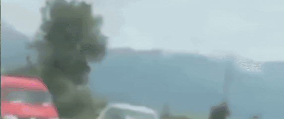 Trenutak bizarne prometne nesreće