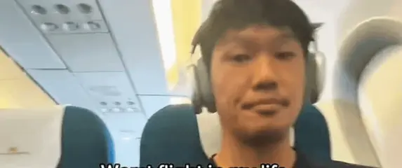 TikToker Paul Lee na neugodnom letu