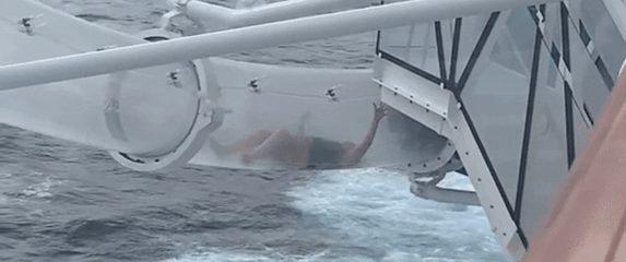 Nezgoda na krstarenju pri spuštanju toboganom