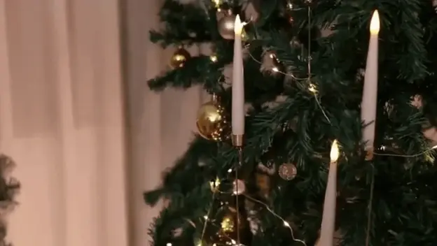 Lampice za bor u obliku svijeće