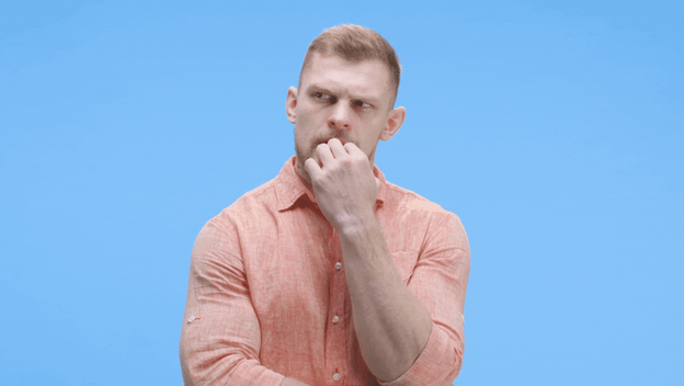 Trljanje lica pri razmišljanju