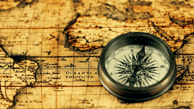 Kompas na karti svijeta