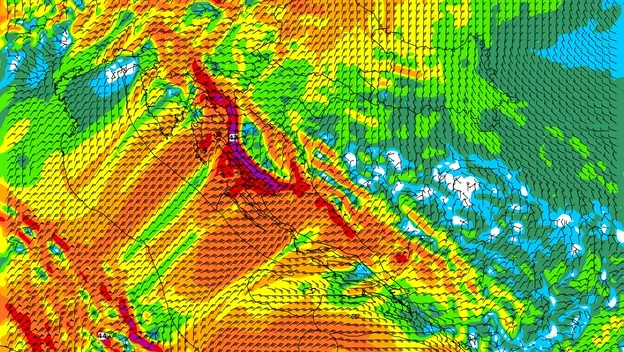 Orkanski udari bure proširiti će se duž cijele obale.