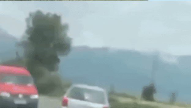 Trenutak bizarne prometne nesreće