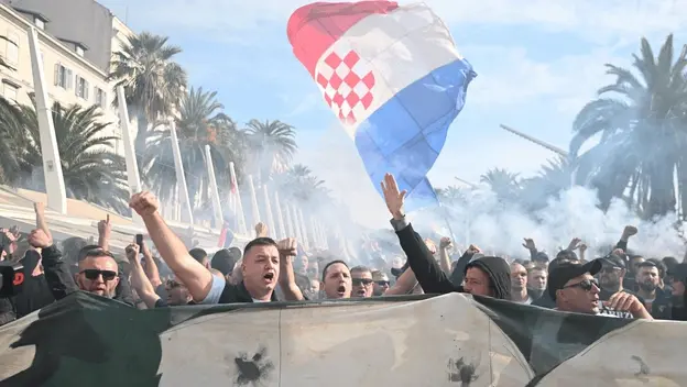 Prosvjed Torcide u Splitu