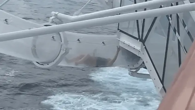 Nezgoda na krstarenju pri spuštanju toboganom