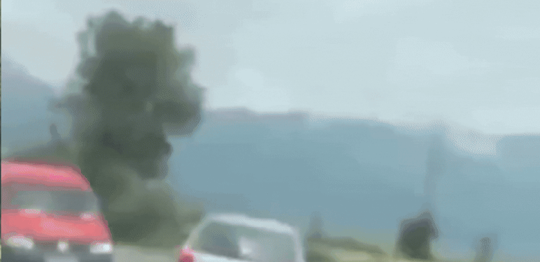 Trenutak bizarne prometne nesreće