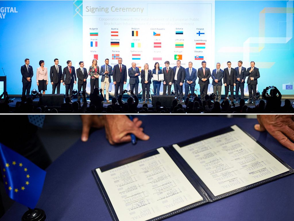 Potpisivanje Deklaracije o blockchainu (Foto: ec.europa.eu)