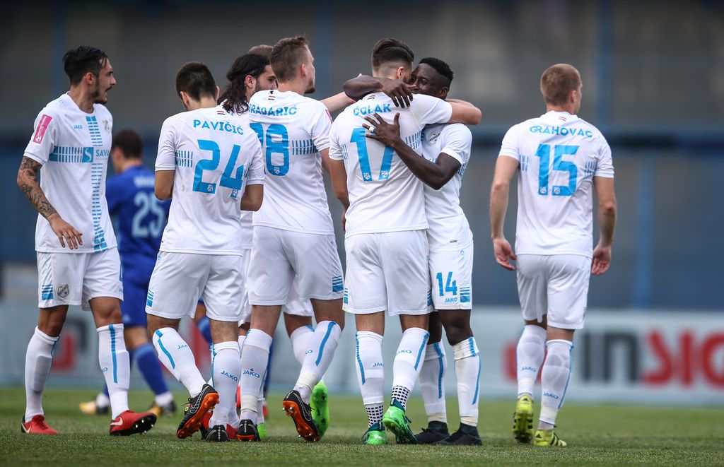 Rijeka slavi pogodak Acostyja (Photo: Igor Soban/PIXSELL)