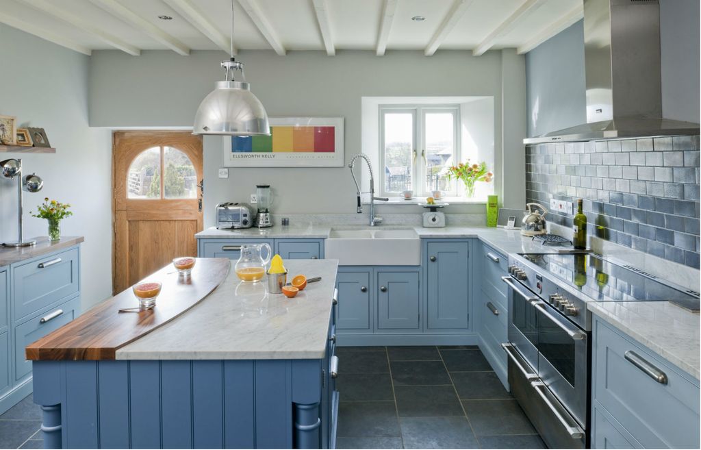 Ideje za uređenje kuhinje u plavoj boji - 5