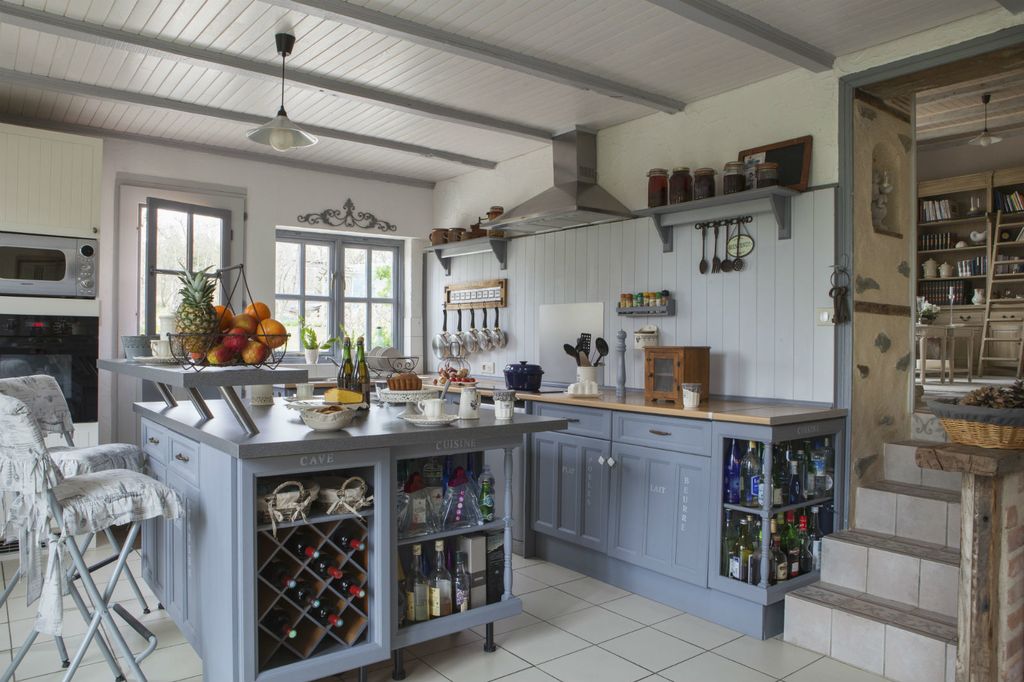 Ideje za uređenje kuhinje u plavoj boji - 9