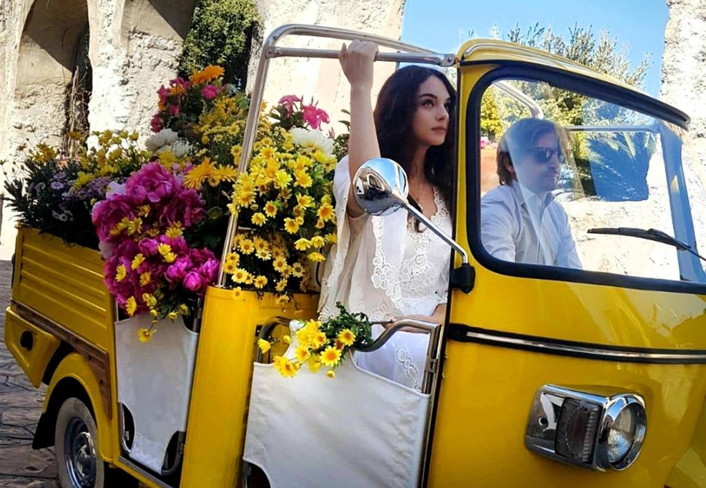 Deva Cassel na snimanju u Italiji