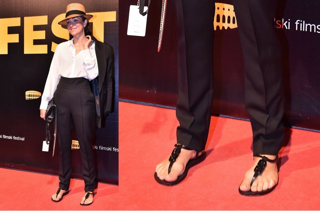Zrinka Cvitešić na crvenom tepihu u japankama