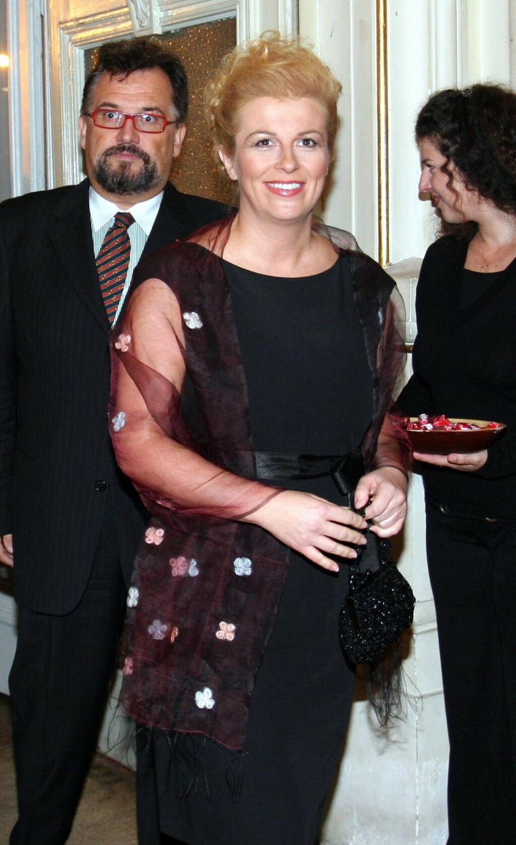 Kolinda Grabar-Kitarović na premijeri u riječkom HNK-u 2007.