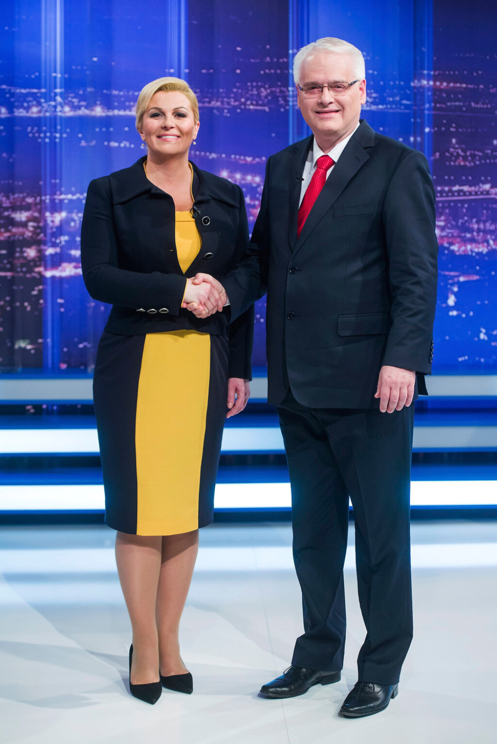 Kolinda Grabar-Kitarović 2015. s Ivom Josipovićem