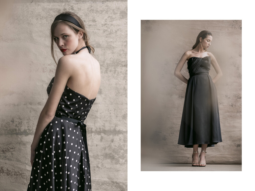 Kolekciju zaokružuje i klasičan, otmjeni, minimalistički model crne haljine otvorenih ramena i leđa