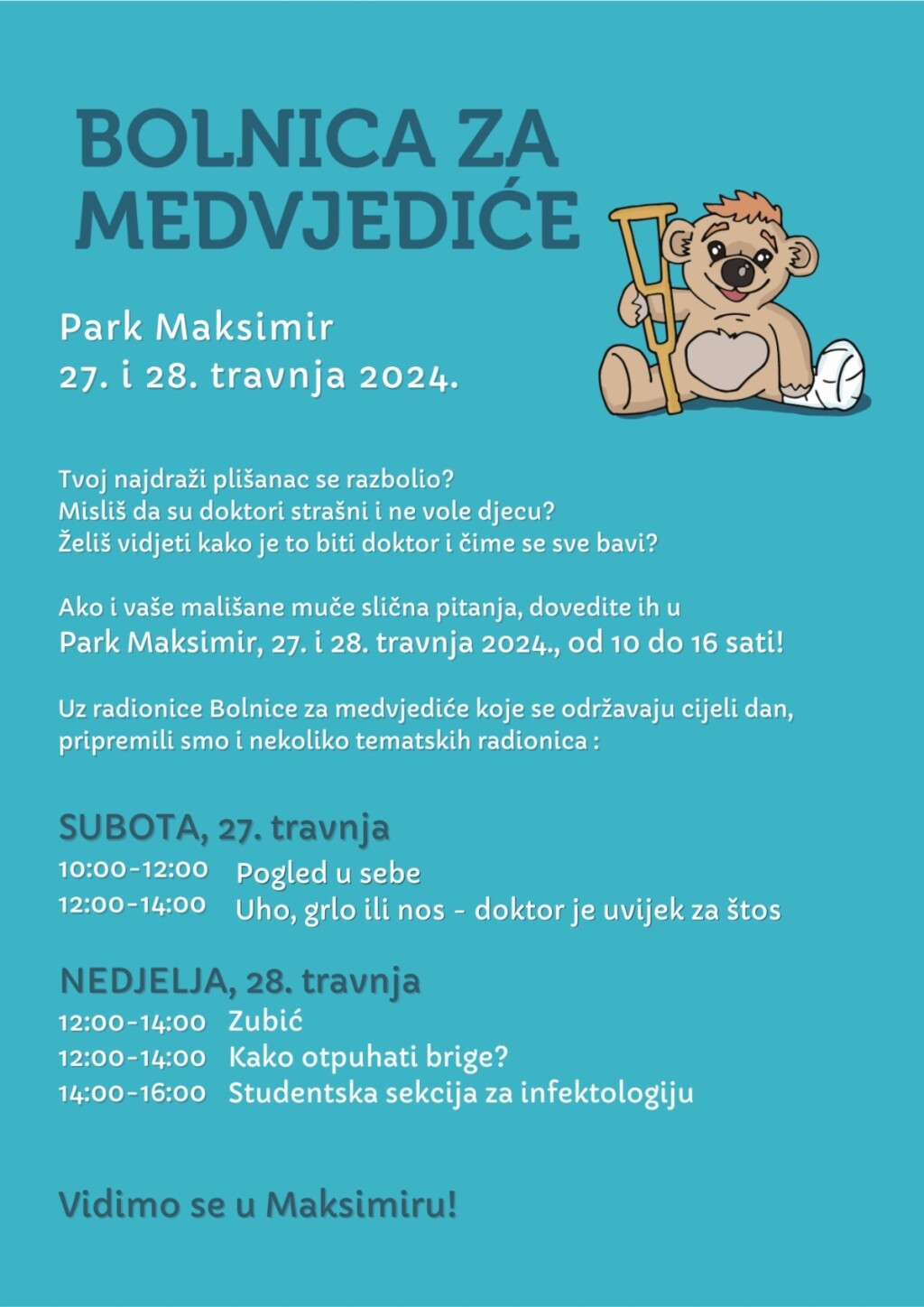 Program Bolnice za medvjediće u Maksimiru