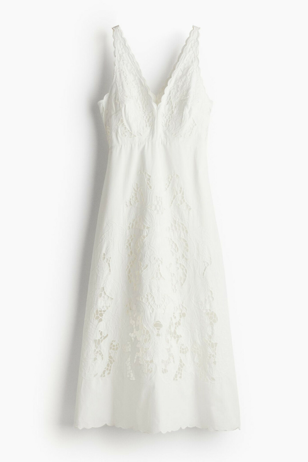 Bijela pamučna haljina s vezom iz H&M-a - 1
