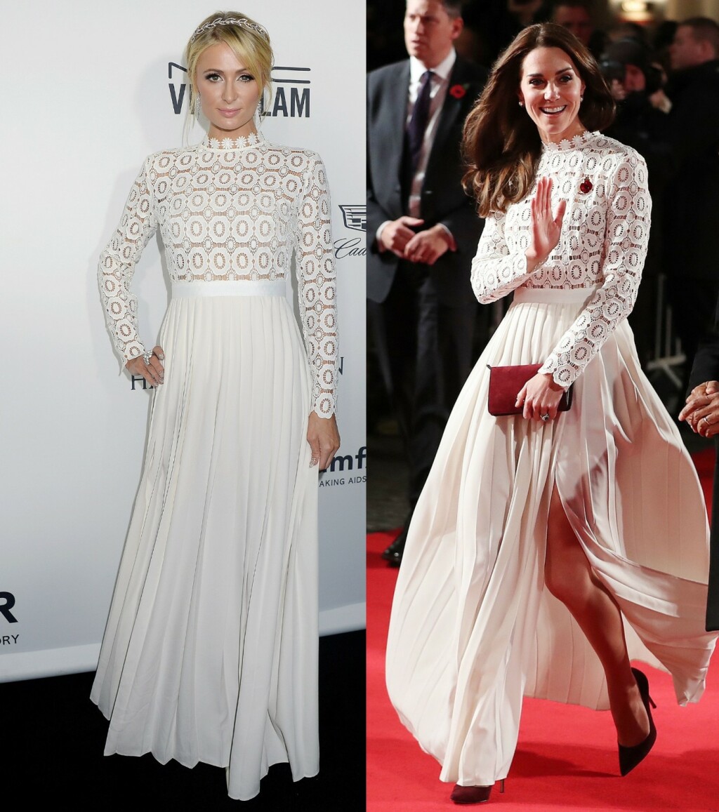 Paris Hilton u haljini Self-Portraita na gali 2016. tjedan dana prije nego što ju je nosila Catherine Middleton za premijeru filma u Londonu