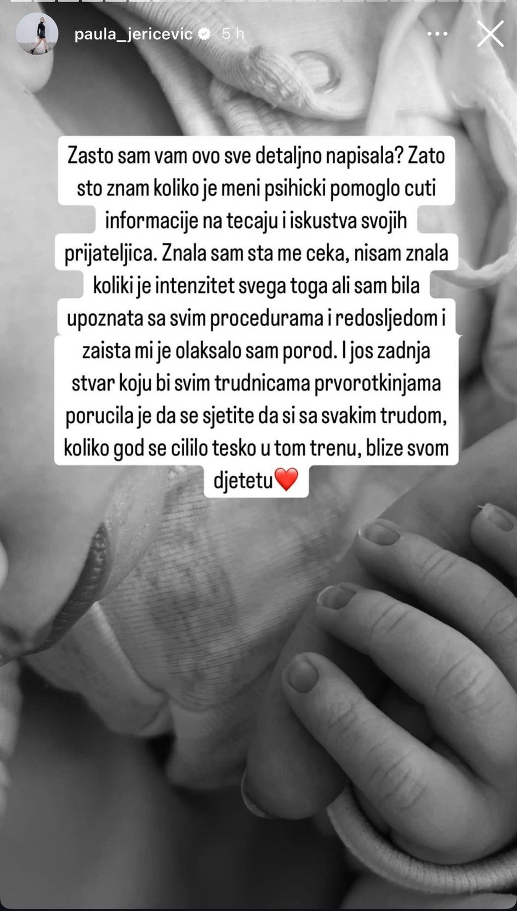 Paula Tonković na Instagramu