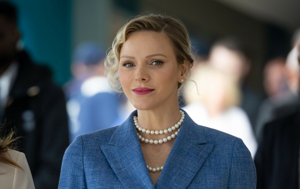 Princeza Charlene u plavom odijelu na teniskom turniru iz Masters 1000 serije u Monte Carlu - 6