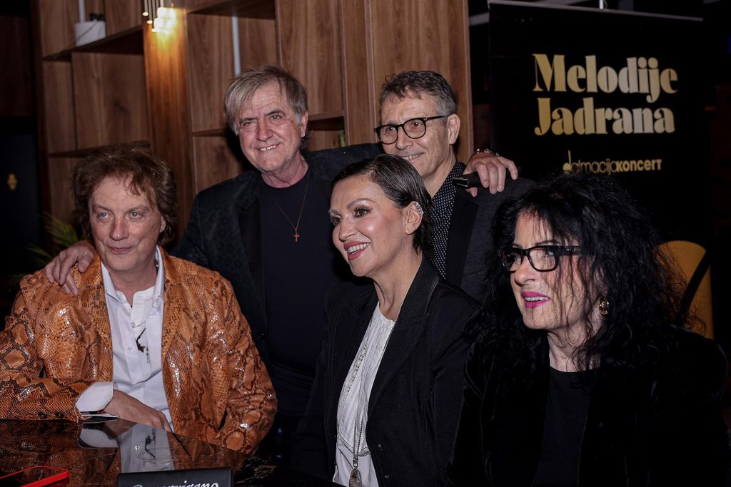 Tonči Huljić, Nenad Ninčević, Nina Badrić, Tomislav Mrduljaš i Vesna Dragojević
