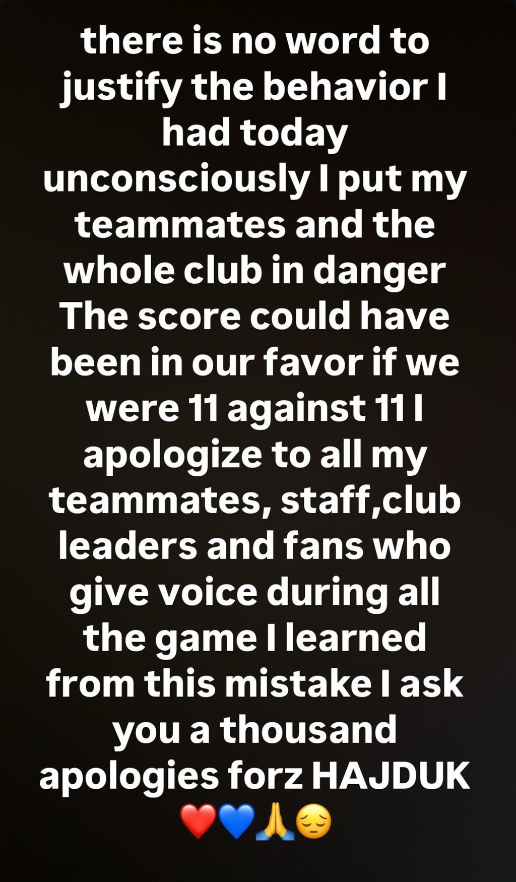 Poruka Ismaela Dialla na Instagramu