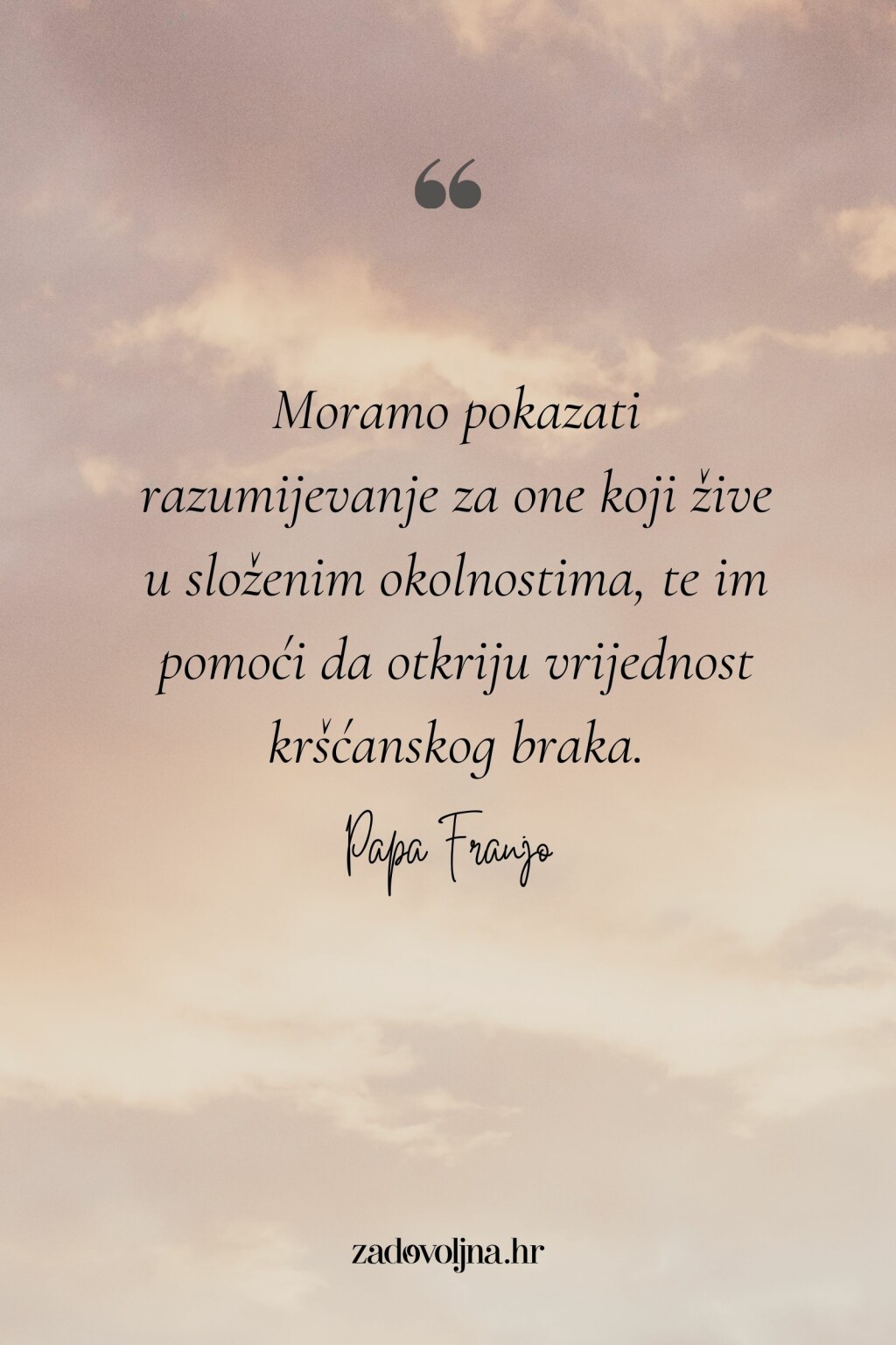 Riječi pape Franje