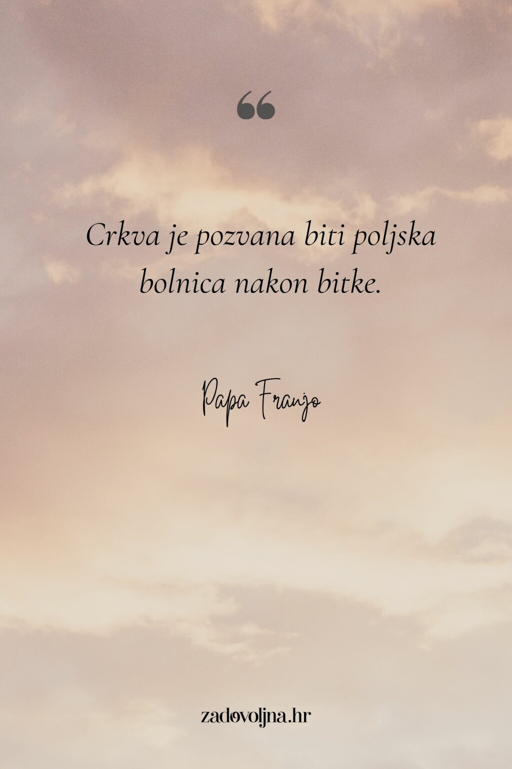 Riječi pape Franje