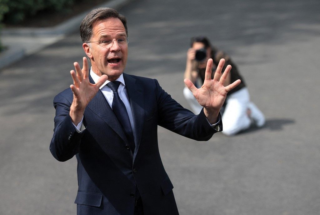 Mark Rutte na sastanku u Washingtonu