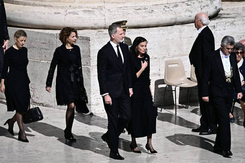 Kralj Felipe i kraljica Letizia na ispraćaju pape Franje - 1