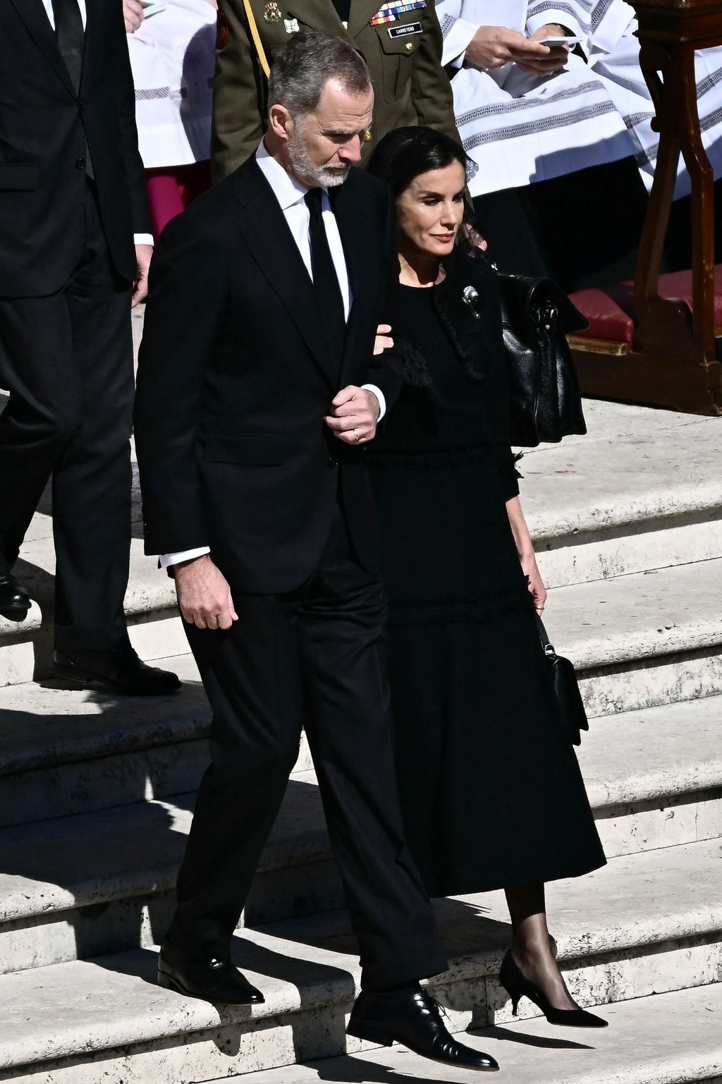 Kralj Felipe i kraljica Letizia na ispraćaju pape Franje - 2