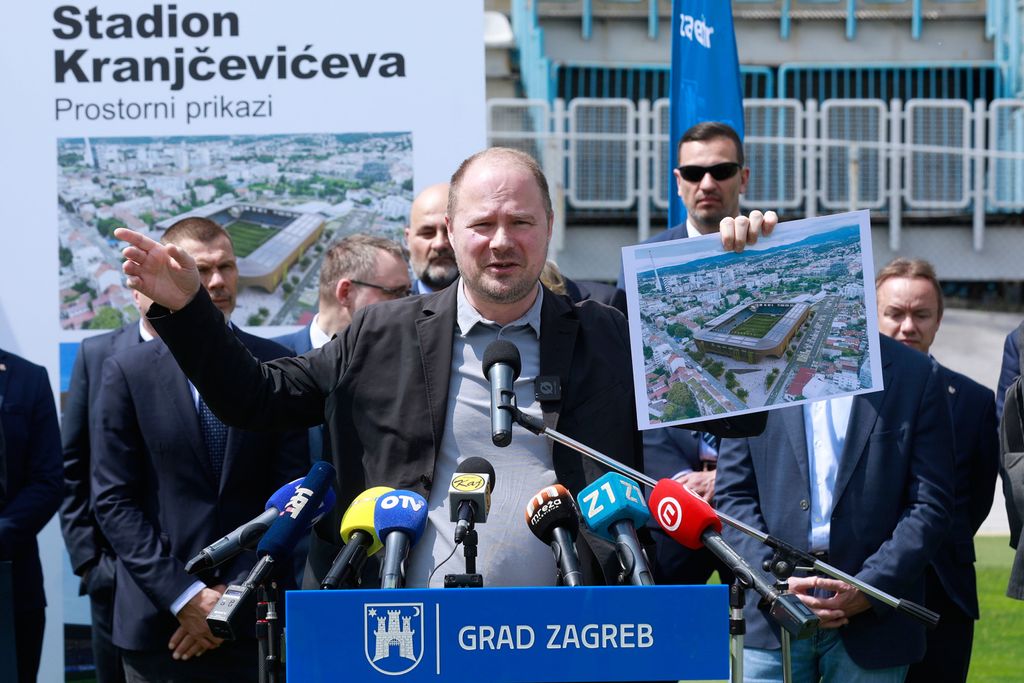 Polaganje kamena temeljca u Kranjčevićevoj