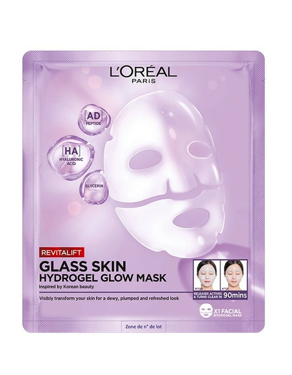 Loreal Paris Revitalift Glass Skin Jelly maska za lice, 5,95 eura