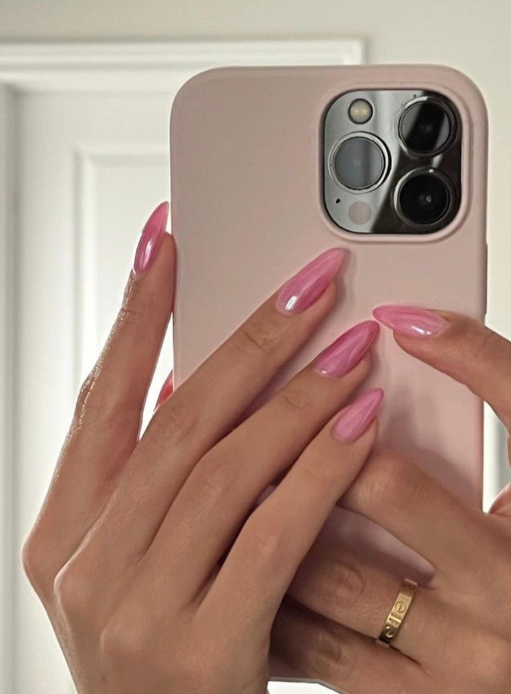 Metalik rosewater nokti