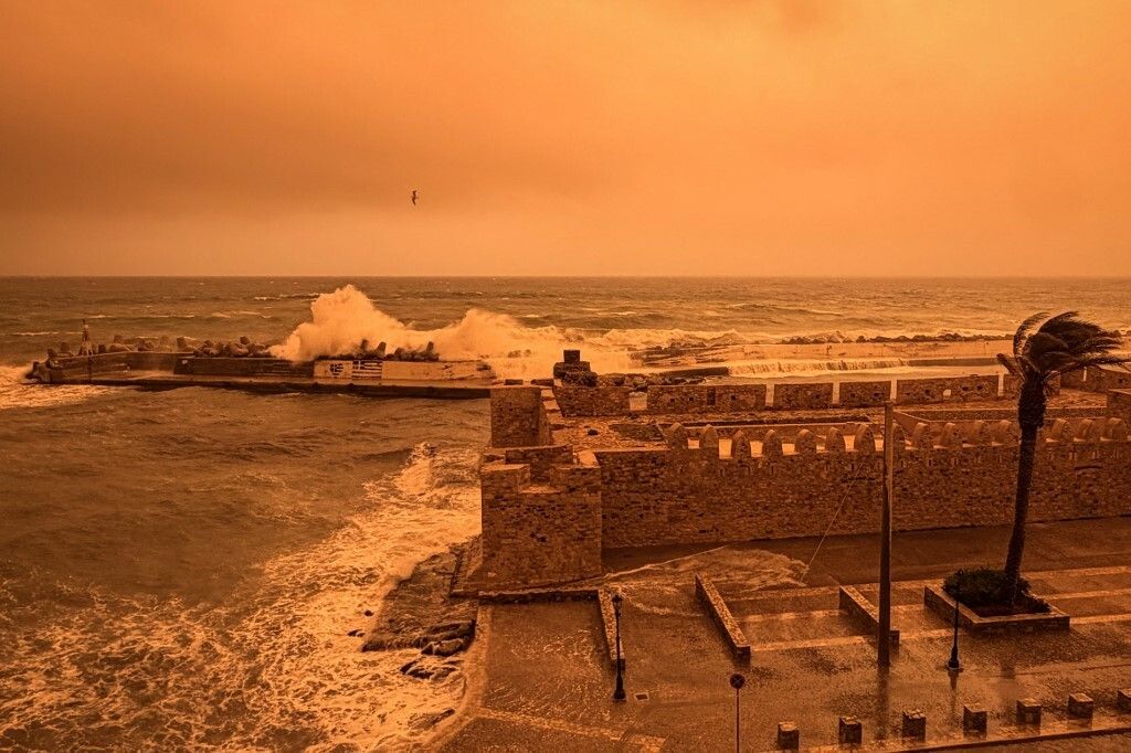 Saharska prašina u zraku na Kreti - 2