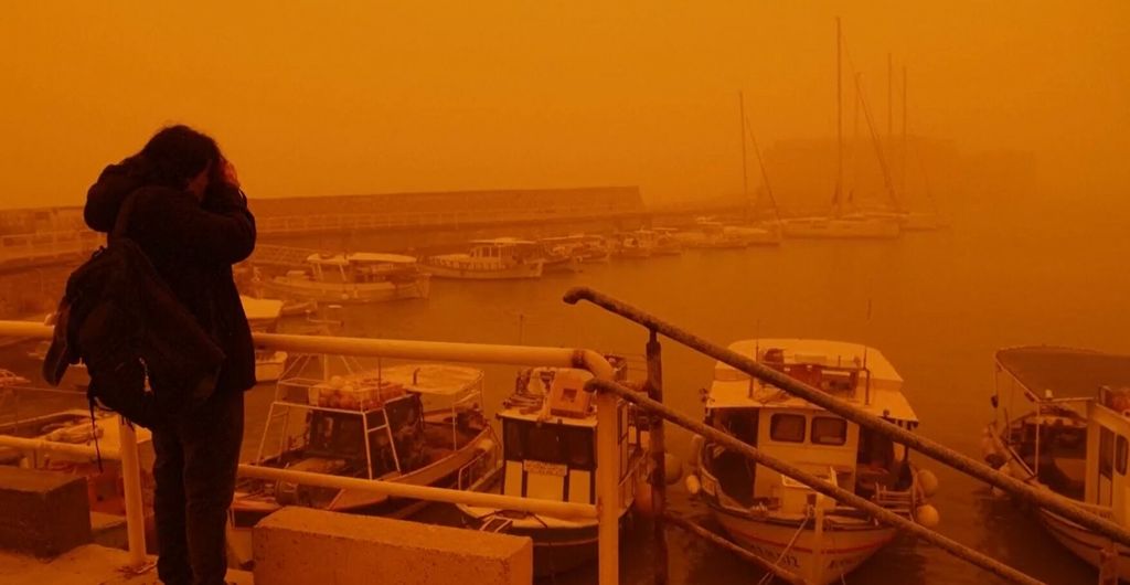 Saharska prašina u zraku na Kreti - 2