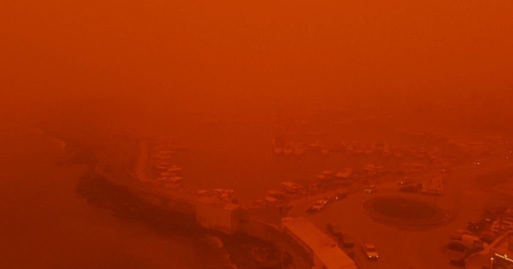 Saharska prašina u zraku na Kreti - 2